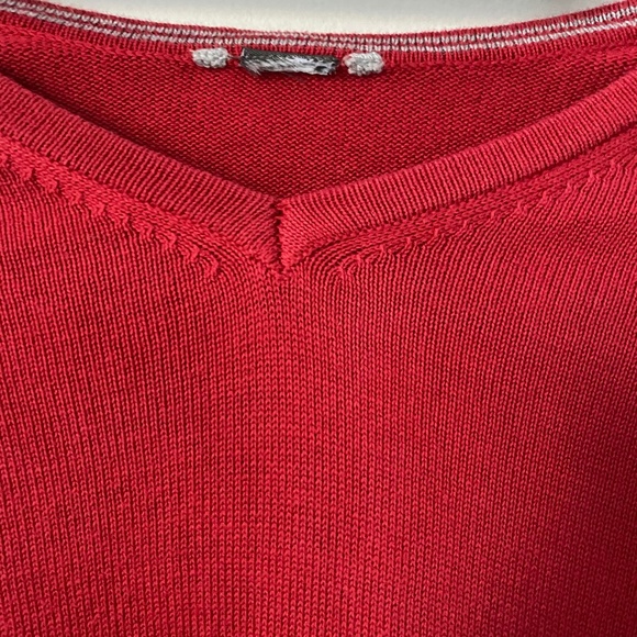 Zara Boys Red V-neck Long Sleeve Seahorse Sweater - Picture 3 of 6